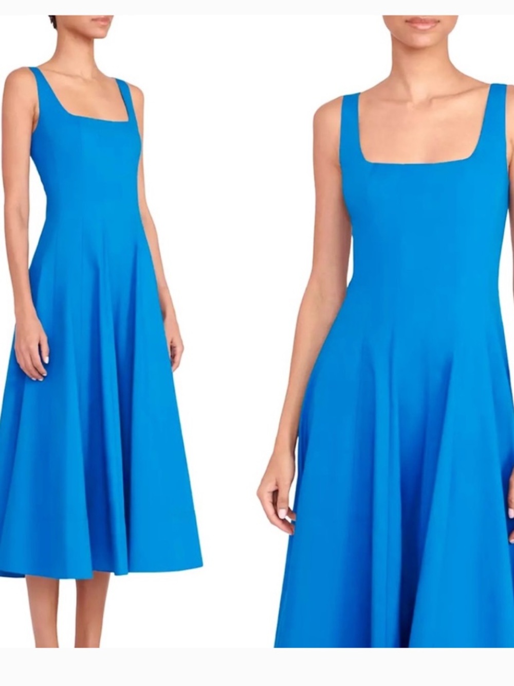 Staud Wells Dress in Island Blue